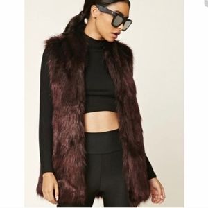 Calvin Klein faux fur vest new! never worn!